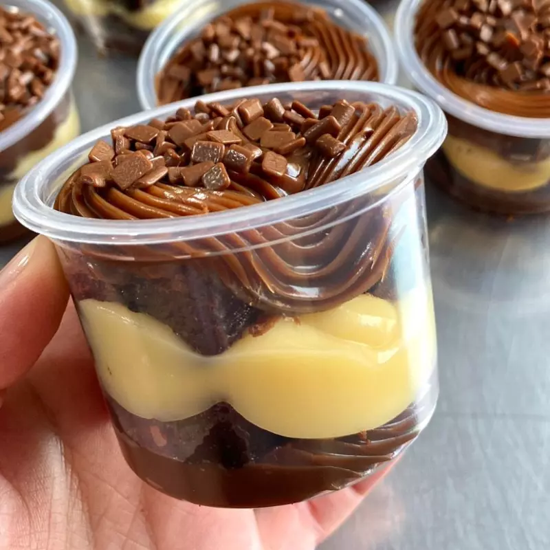 Afogadinho Brigadeiro e Ninho