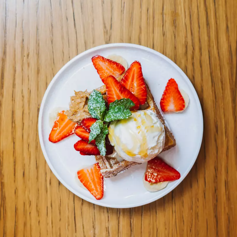 Peanut butter Waffle