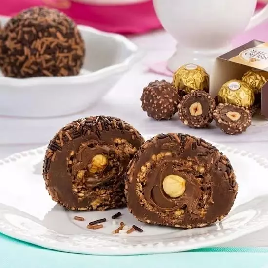 Brigadeiro Recheado Ferrero Rocher
