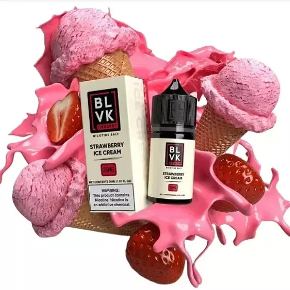 BLVK Dessert Strawb. Ice Cream 35MG