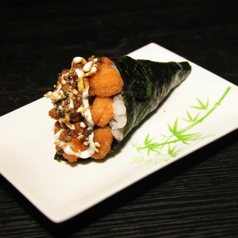 Temaki CUBOS de Salmão FRITO