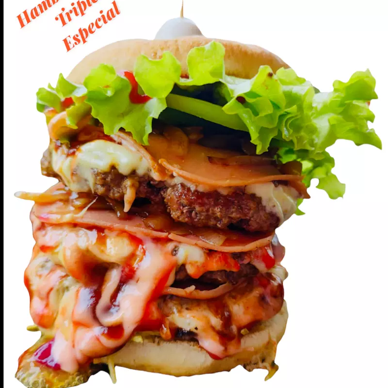 Hamburguesa triple especial
