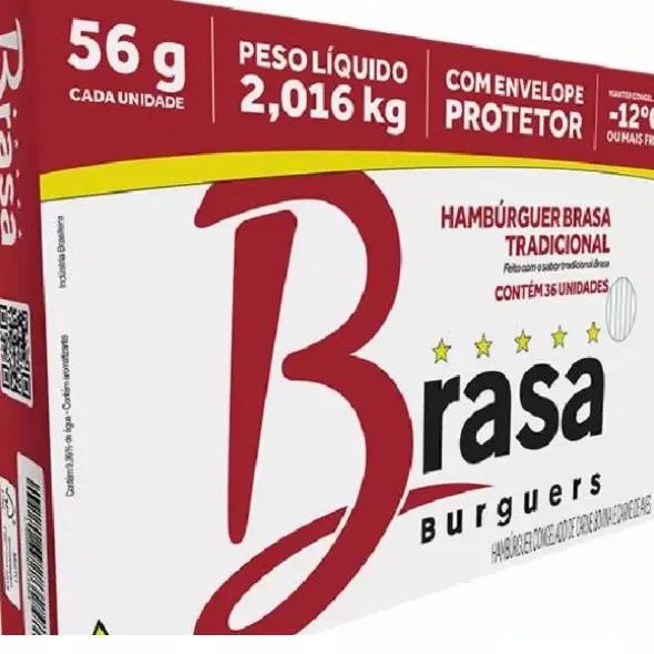 Hambúrguer bovino 56 g com 2,016 kg