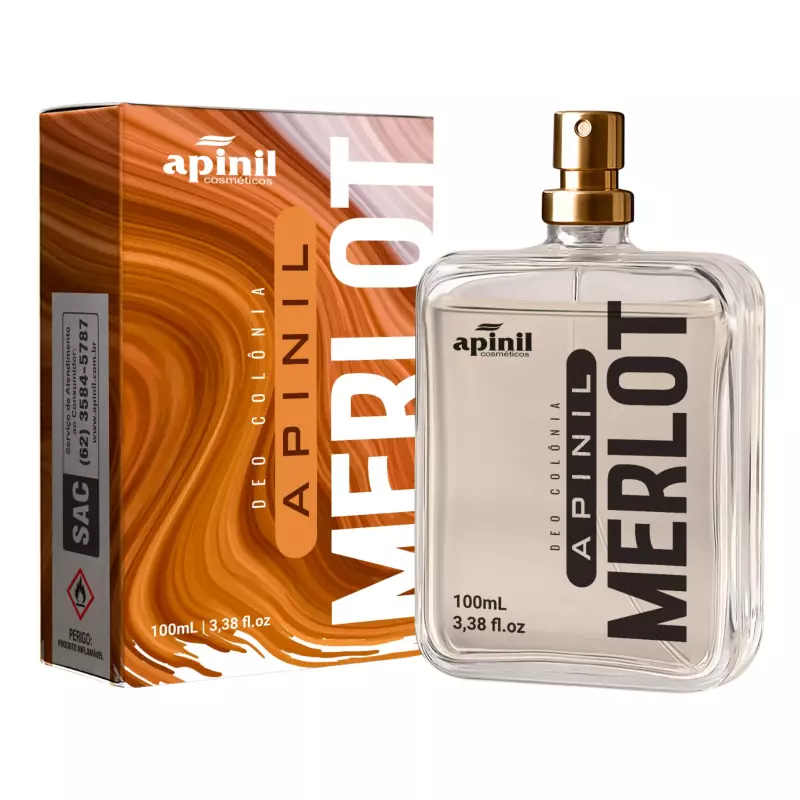 Deo Colônia Merlot 100ml Apinil