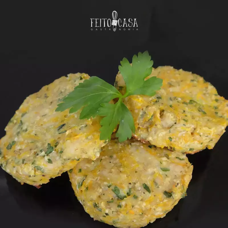 Nugget de frango c/cenoura e aveia