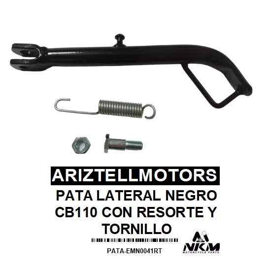 PATA LATERAL CB110 CON RESORTE Y TOR