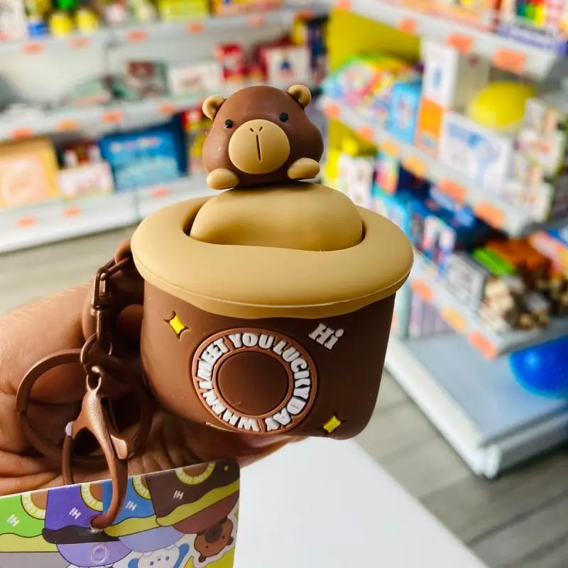 Llavero squishy de capibara