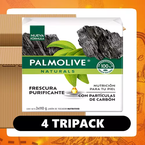 Docena Palmolive Jabón Carbón A 110g