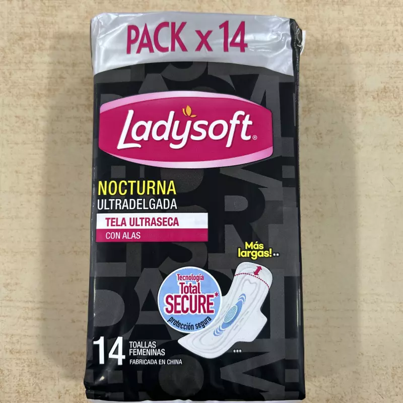 Toalla Ladysoft Nocturna x 14 uni