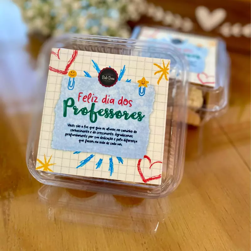 Caixa brigadeiros - Dia do Professor