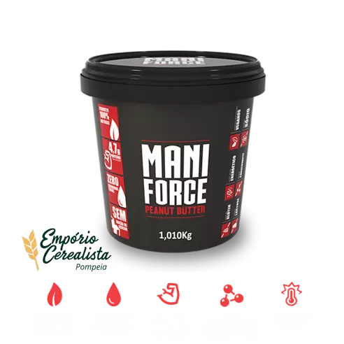 Pasta Amendoim Lisa - MForce 1kg