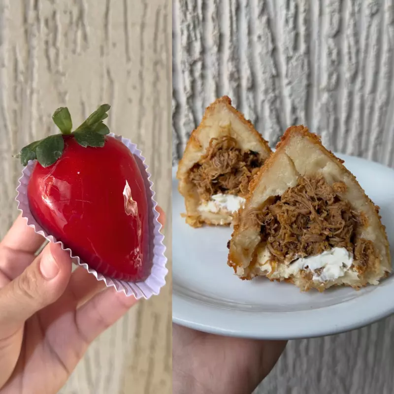 COXINHA FRALDINHA + MORANGO DO AMOR