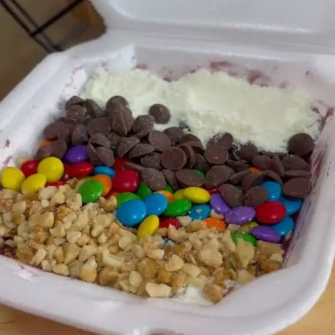 AÇAI NO ISOPOR QUADRADO