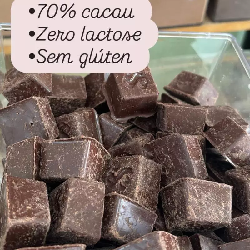 Cubos de chocolate 70%