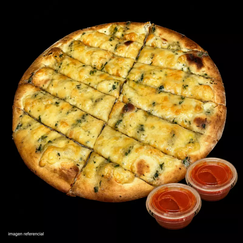 PAN CON QUESO Y SALSA DE AJO MEDIANO