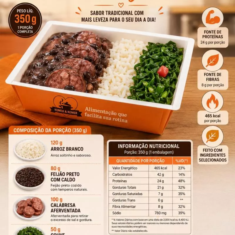 16) Feijoada Light Tradicional
