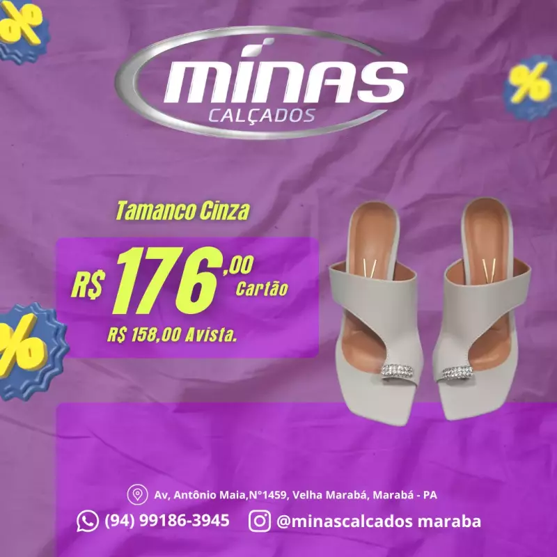Tamanco Cinza RF:6536112