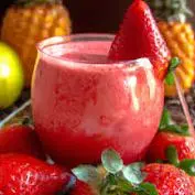 Vitamina de frutas vermelhas