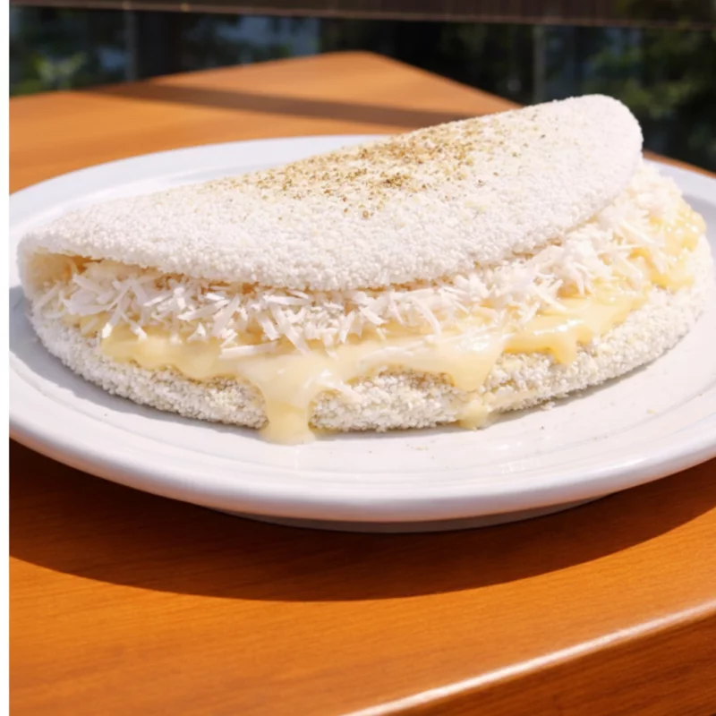 Tapioca de Leite Condensado c/ Coco