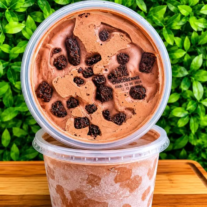 1 litro de Sorvete de Chocobrownie