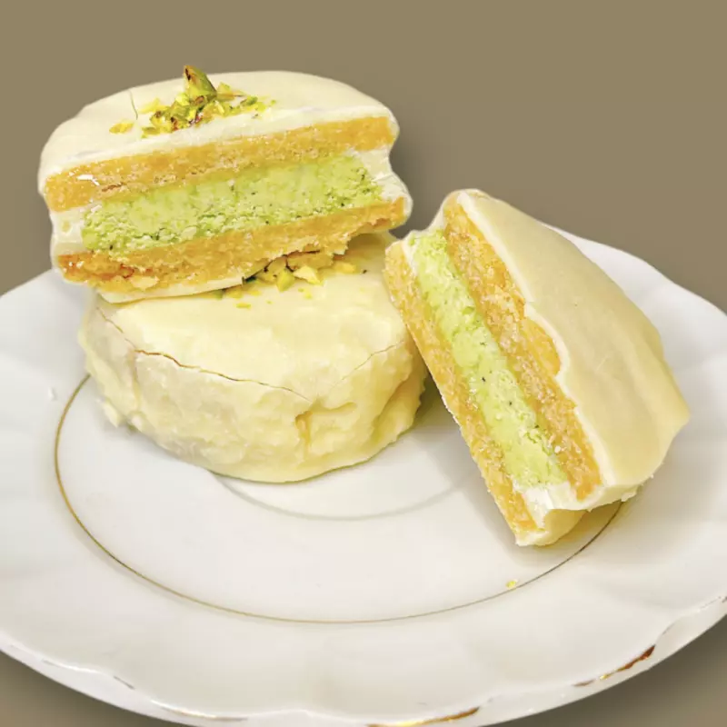 Alfajor de pistacho| sin lacteos