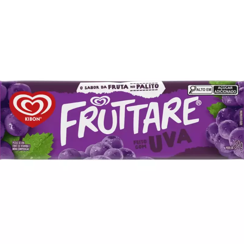Picolé Fruttare Uva Kibon