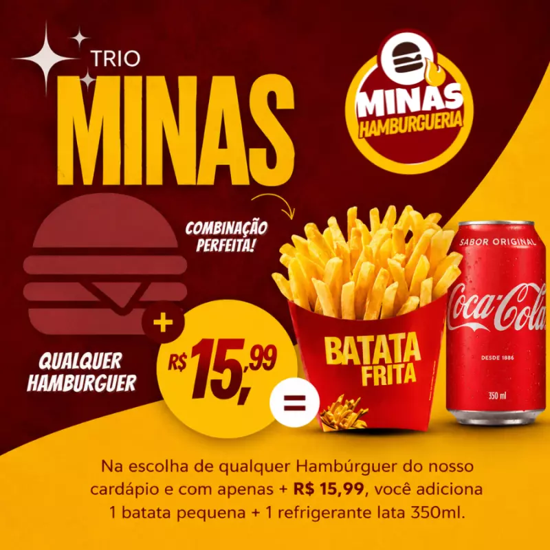 Monte seu trio 🍔🍟🥤