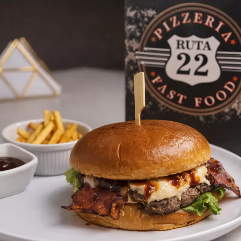 BURGER QUESO PHILADELPHIA + GASEOSA