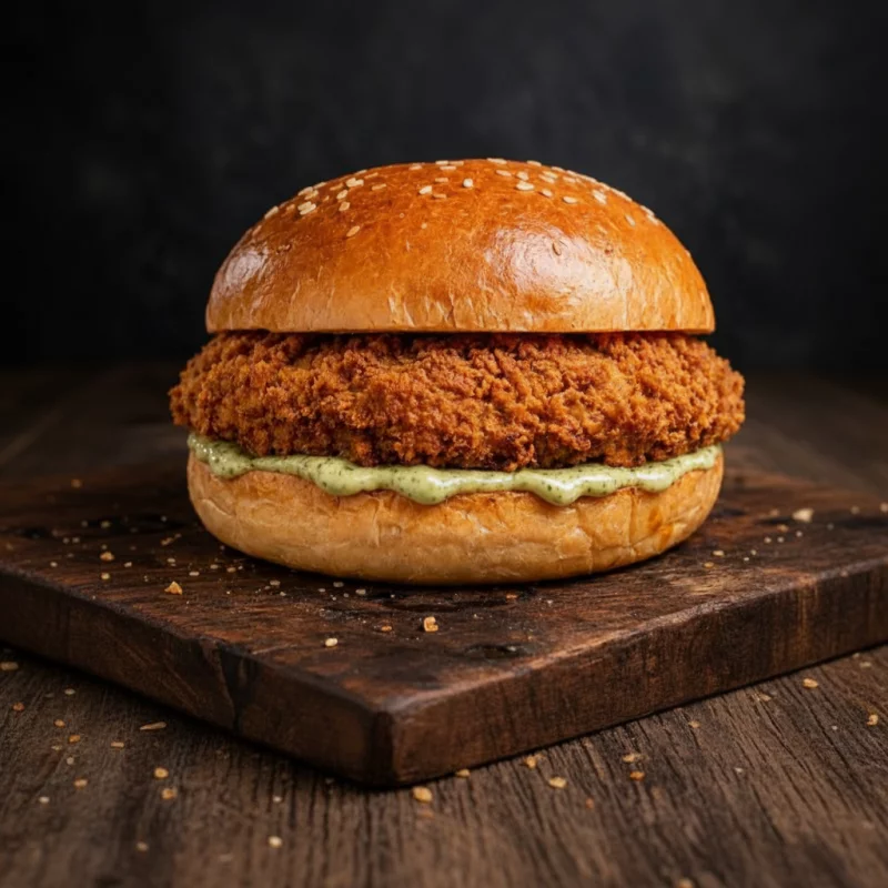 Chicken Green Sauce Burger
