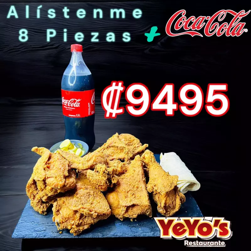 Alístenme 8 + Coca Cola 1.5 litros