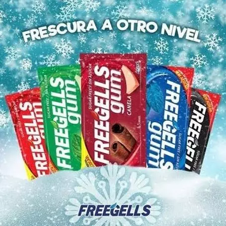 Goma de Mascar FREEGELLS Sabores