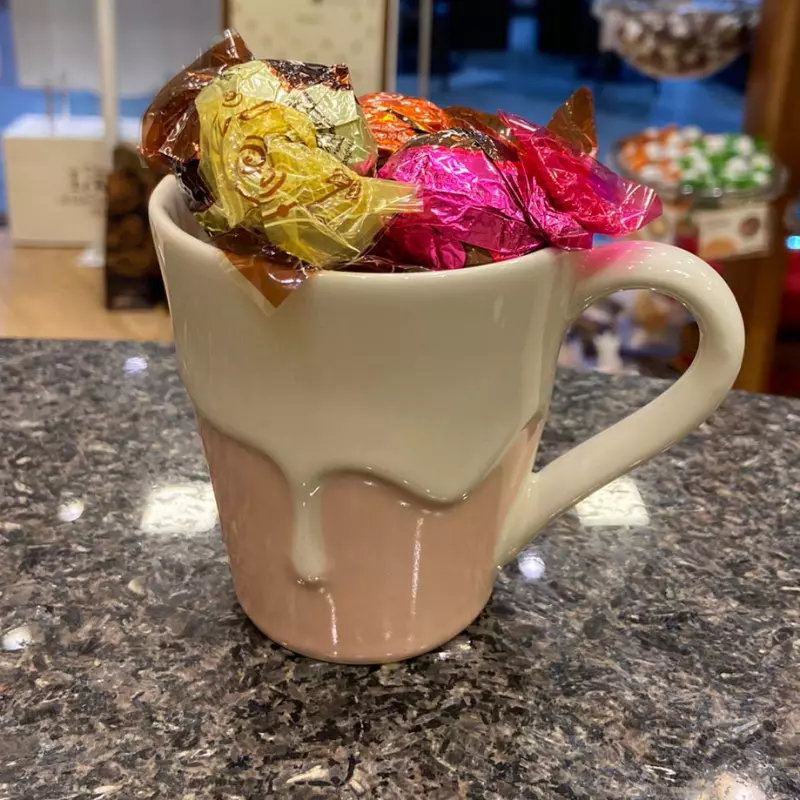 Caneca calda rosa