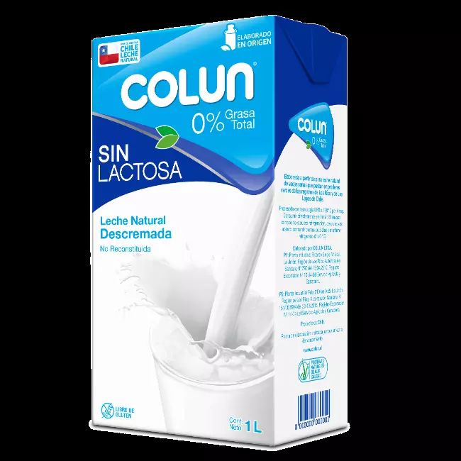 Leche sin lactosa descremada 1L