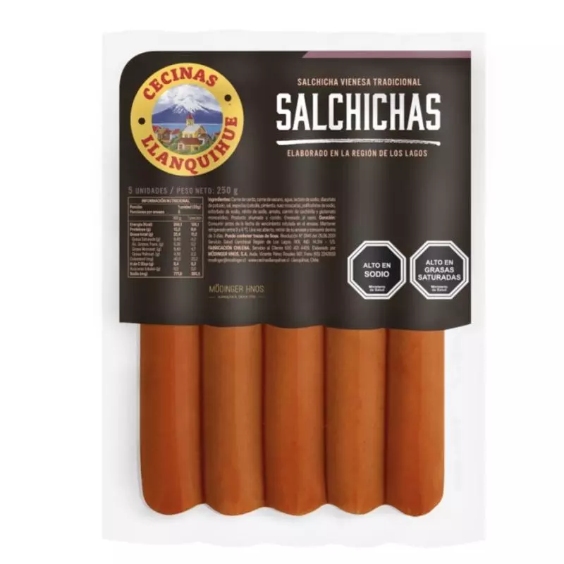 Salchichas llanquihue 5unidades