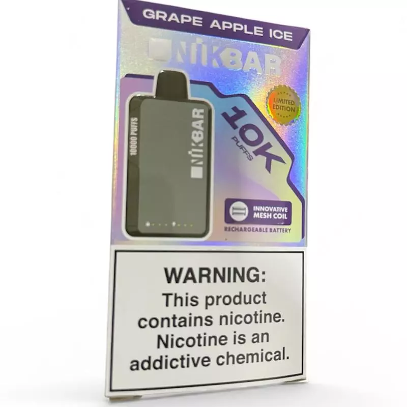 NIKBAR 10k Uva Maçã Ice