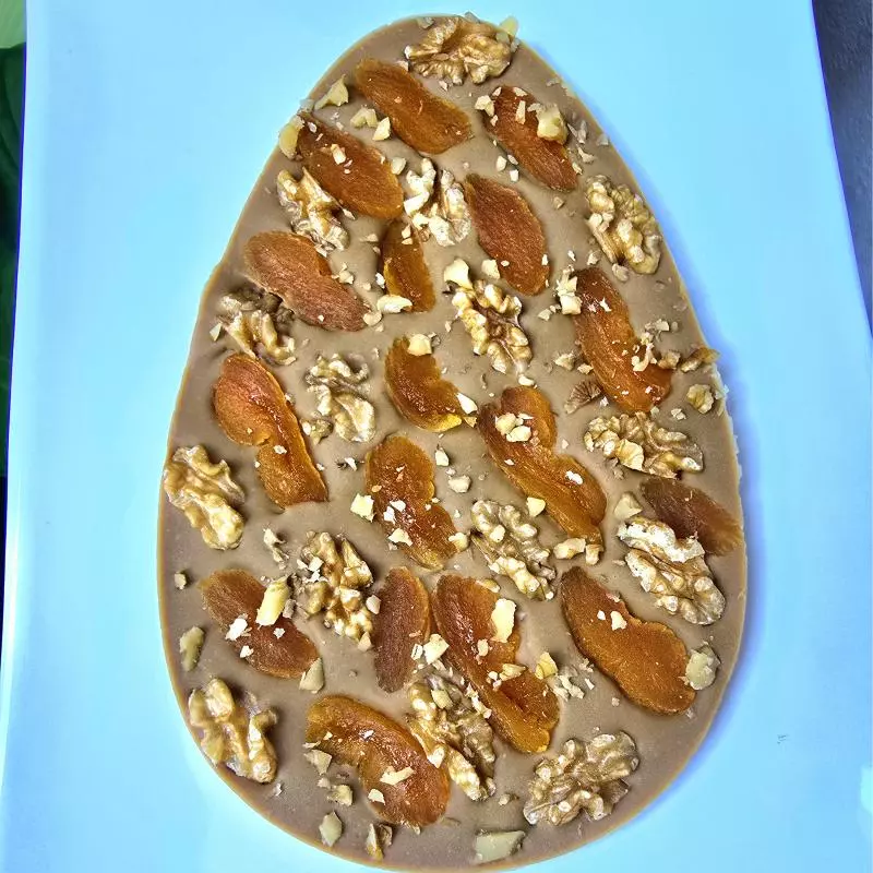 Tablete Caramelo Damasco & Nozes