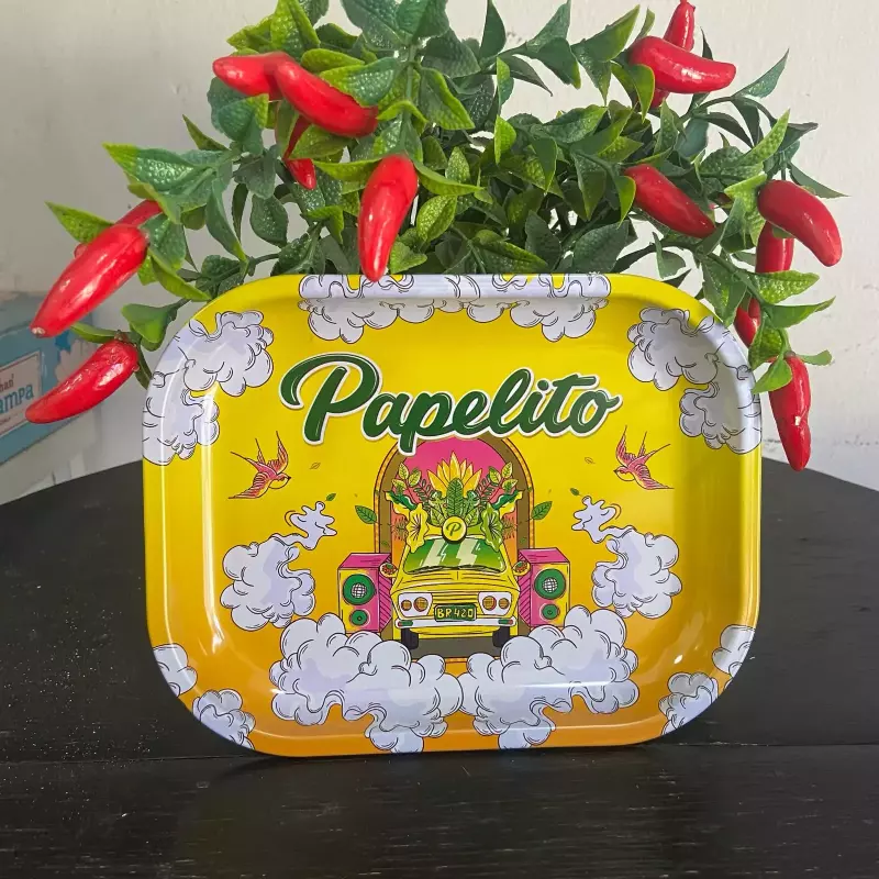 Bandeja Papelito Carro Amarelo