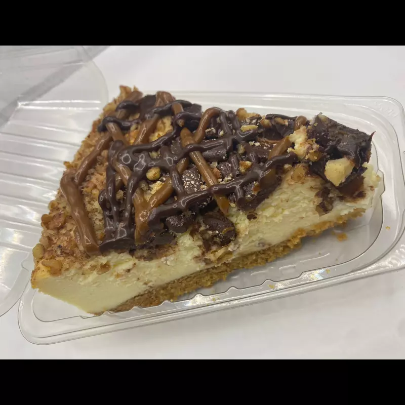 Rebanada de cheesecake de tortuga