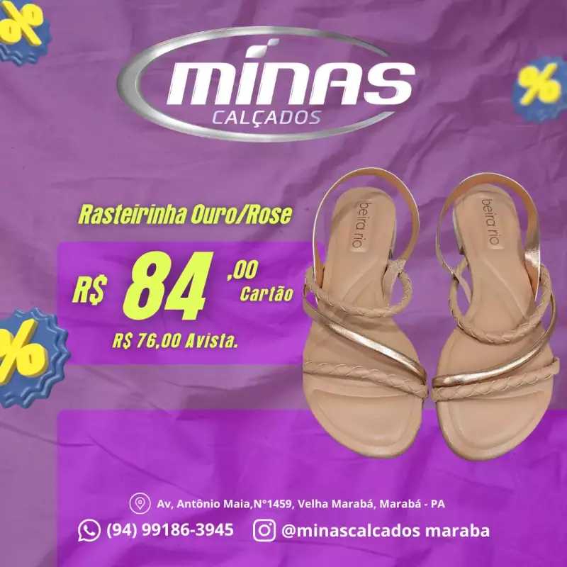 Rasteirinha Ouro/Rose RF:8263969