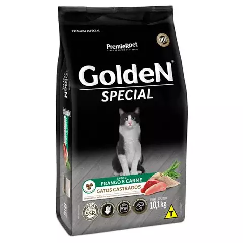 Golden Gatos Castrados Frango Carne