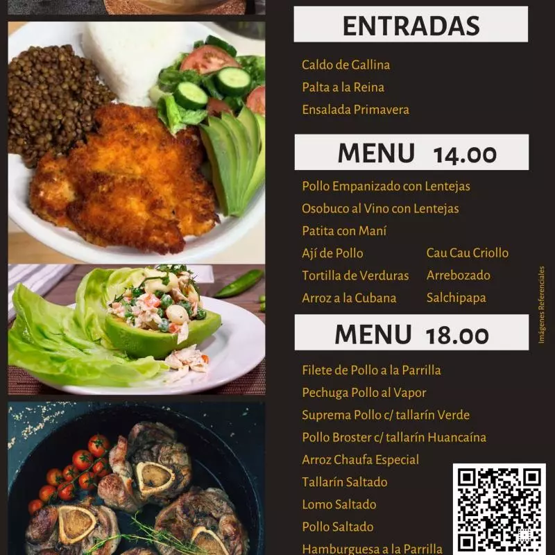 Menú 18.00 soles