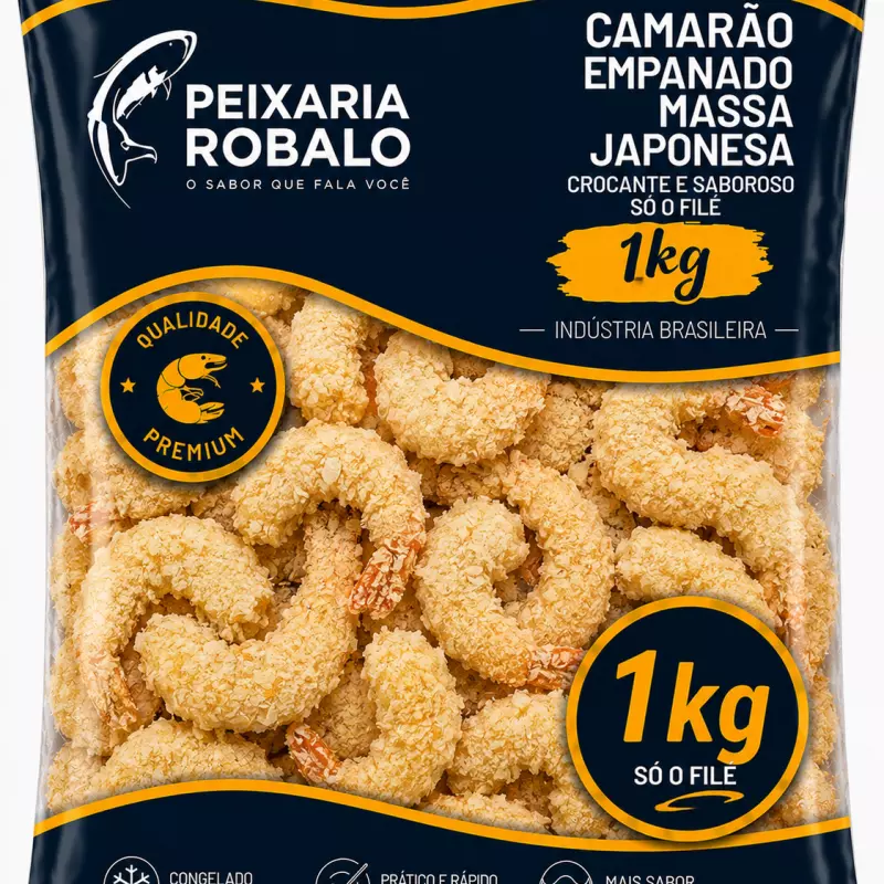 Camarão Empanado Massa Japonesa