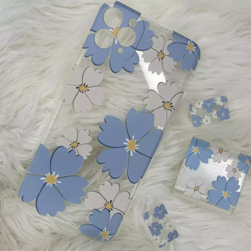 💙 Kit x5 Transparente Blue Blossom