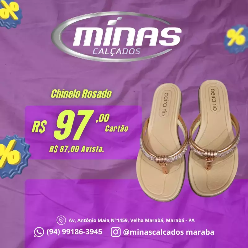 Chinelo Rosado RF:8507115