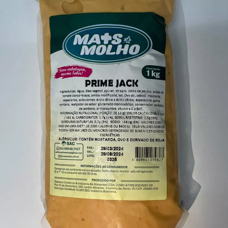 Molho Prime Jack 1kg