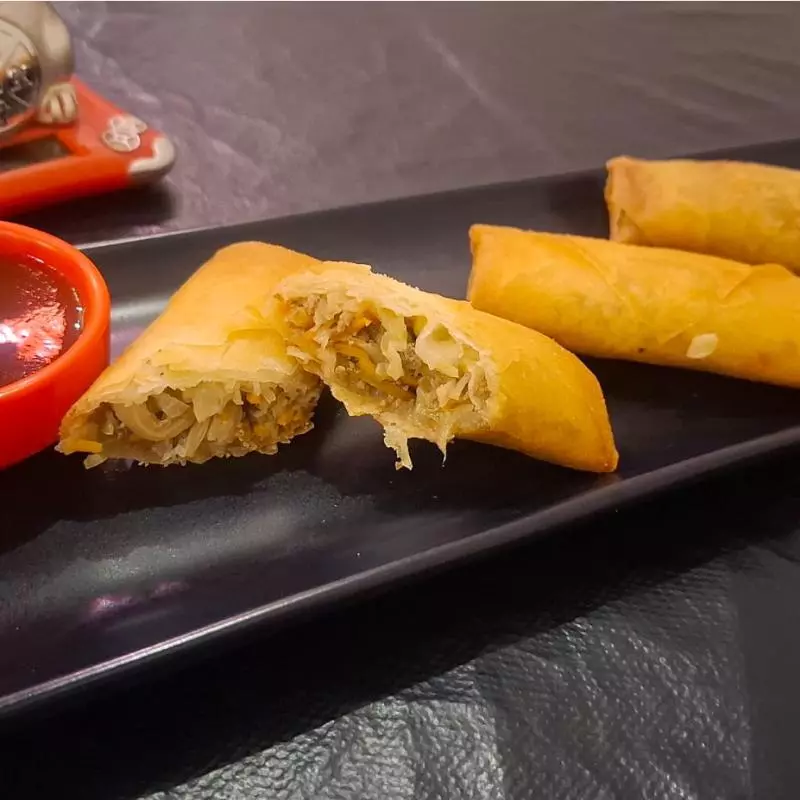 Harumaki Legumes e Carne Bovina