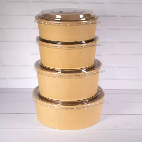 Bowl Kraft Tapa PET ECOGREEN