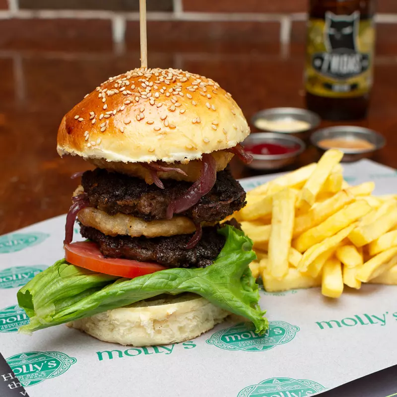 Molly's Beef & Beer Burger