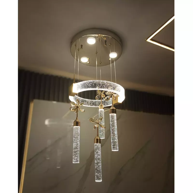 LÁMPARA REF 6131-4+1 DORADA