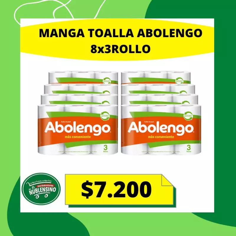 Manga Toalla abolengo 8x3Rollos